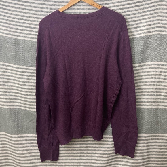 Gap Men’s Burgundy Cotton/Cashmere Sweater Size S - Picture 3 of 3